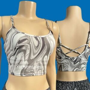 Victorias Secret Pink Active Ultimate Lined Removable Padding Sports bra Gray M